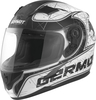 Germot GM 420 Graphic,  integral helmet kids,  color: Matt White/Black,  size: L (52/53 cm)