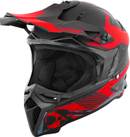 Germot GM 540,  motocross helmet,  color: Matt Black/Red/Grey,  size: S