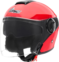 Germot GM 660,  jet helmet,  color: Red/Black,  size: L