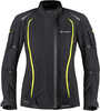 Germot MotoQueen,  textile jacket waterproof women,  color: Black/Yellow,  size: 52