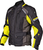 Germot Sydney,  textil jacket waterproof,  color: Black/Dark Grey/Neon-Yellow,  size: XL