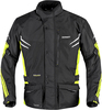 Germot Tyron,  textile jacket waterproof,  color: Black/Neon-Yellow/Grey,  size: 4XL