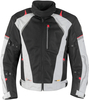Germot X-Air Evo Pro,  textile jacket waterproof,  color: Light Grey/Black/Red,  size: L