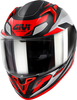 Givi 50.8 Brave,  integral helmet,  color: Matt Black/Grey/Neon-Red,  size: M (58)