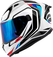 Givi 50.8 Mach 1,  integral helmet,  color: White/Black/Red/Blue,  size: M (58)