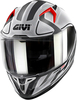Givi 50.8 Racer,  integral helmet,  color: Matt Black/Grey/Silver,  size: S (56)