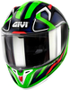 Givi 50.8 Racer,  integral helmet,  color: White/Green/Blue,  size: L (60)