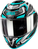 Givi 50.9 Sport Atomic,  full face helmet,  color: Grey/Silver/Turquoise,  size: S (56)