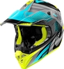 Givi 60.1 Fresh,  cross helmet,  color: Matt Black/Grey/Turquoise/Neon-Yellow,  size: XL (61)