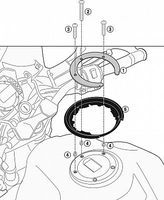 Givi Adapter BF52,  holder Tanklock