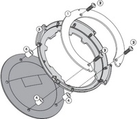 Givi BF Adapter,  Tanklock mount