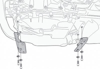 Givi BMW F 750 GS,  mounting kit engine guard