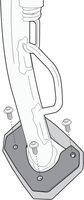 Givi ES,  side stand extension