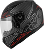 Givi Junior 4 Fly,  integral helmet,  color: Matt Black/Red,  size: JM (52)