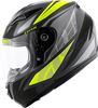 Givi Junior Evo 4 Follow,  full face helmet kids,  color: Matt Black/Grey/Neon-Yellow,  size: JM (52)