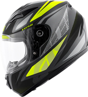 Givi Junior Evo 4 Follow,  full face helmet kids,  color: Matt Black/Grey/Neon-Yellow,  size: JM (52)
