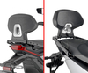 Givi TB,  pillion backrest