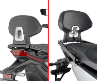 Givi TB,  pillion backrest