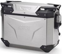 Givi Trekker Outback Evo Smart,  side case Monokey-Cam-Side,  color: Aluminium,  size: 37 l