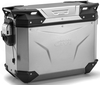 Givi Trekker Outback Evo Smart,  side case Monokey-Cam-Side,  color: Aluminium,  size: 37 l