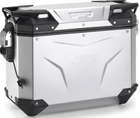 Givi Trekker Outback Evo Smart,  side case Monokey-Cam-Side,  color: Silver,  size: 37 l