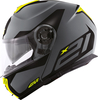 Givi X.21 Challenger Spirit,  flip-up helmet,  color: Matt Grey/Black/Neon-Yellow,  size: XL (61)