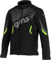 GMS-Moto Arrow,  textile jacket,  color: Black/Green,  size: M