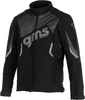 GMS-Moto Arrow,  textile jacket,  color: Black/Grey,  size: XS
