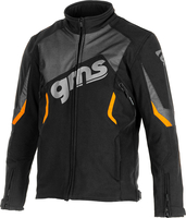 GMS-Moto Arrow,  textile jacket,  color: Black/Orange,  size: L