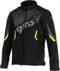 GMS-Moto Arrow,  textile jacket,  color: Black/Yellow,  size: S