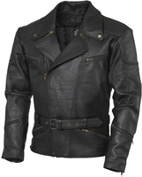 GMS-Moto Classic leather jacket,  2nd choice item,  color: Black,  size: XL