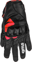 GMS-Moto Curve,  gloves unisex,  color: Black/Red,  size: M