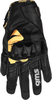 GMS-Moto Curve,  gloves unisex,  color: Black/Yellow,  size: XS