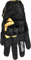 GMS-Moto Curve,  gloves unisex,  color: Black/Yellow,  size: XS