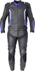 GMS-Moto GR-1,  leather suit 2pcs.,  color: Black/Blue/White,  size: 52