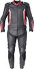 GMS-Moto GR-1,  leather suit 2pcs.,  color: Black/Red/White,  size: 50