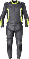 GMS-Moto GR-1,  leather suit 2pcs.,  color: Black/Yellow/White,  size: 52