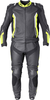 GMS-Moto GR-1,  leather suit 2pcs.,  color: Black/Yellow/White,  size: 58