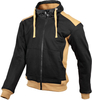 GMS-Moto Grizzly,  zip hoodie,  color: Black/Beige,  size: 6XL