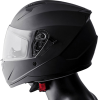 GMS-Moto Hexago,  full face helmet,  color: Matt-Black,  size: M