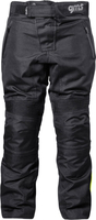 GMS-Moto Highway,  textile pants waterproof kids,  color: Black/Grey/Neon-Yellow,  size: 140