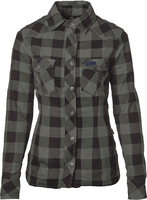 GMS-Moto Jaguar,  blouse/textile jacket women,  color: Black/Dark Green,  size: M