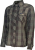 GMS-Moto Jaguar,  blouse/textile jacket women,  color: Black/Dark Green,  size: S