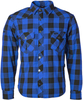 GMS-Moto Jaguar Aramid,  shirt/textile jacket,  color: Black/Blue,  size: L
