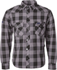 GMS-Moto Jaguar Aramid,  shirt/textile jacket,  color: Black/Grey,  size: 4XL