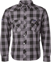 GMS-Moto Jaguar Aramid,  shirt/textile jacket,  color: Black/Grey,  size: S