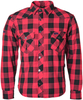 GMS-Moto Jaguar Aramid,  shirt/textile jacket,  color: Black/Red,  size: 5XL