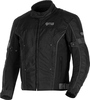 GMS-Moto Lagos,  textile jacket waterproof,  color: Black,  size: 3XL
