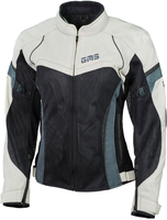 GMS-Moto Tara,  textile jacket women,  color: Beige/Black,  size: 6XL
