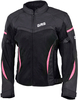 GMS-Moto Tara,  textile jacket women,  color: Black/Pink,  size: XXL